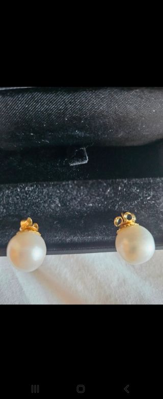 Pendientes perlas