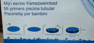 Piscina tubular infantil 152x38cm a estrenar