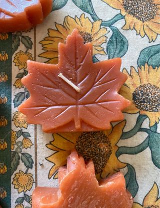 5 Candele galleggianti a forma di foglia