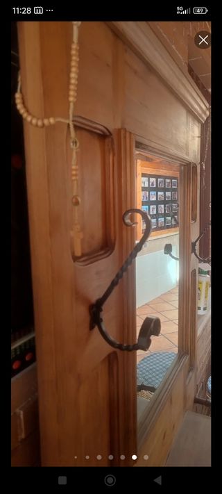 Recibidor madera maciza antiguo