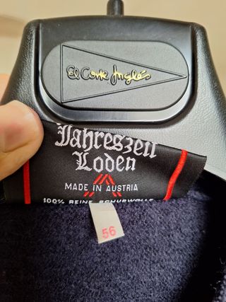 Chaqueta Jahrzeiten Loden - Azul Marino - Talla 56