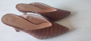 Zapatos tacón H&D marrón