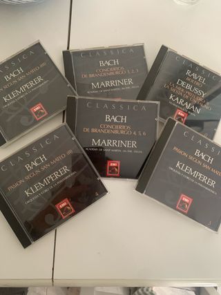 6 CDs Música Clásica - Bach, Ravel