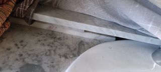 Mueble baño lavabo mármol blanco