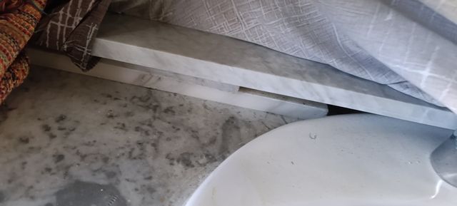 Mueble baño lavabo mármol blanco