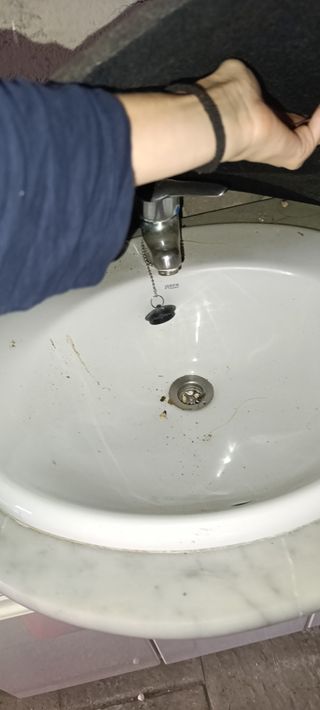 Mueble baño lavabo mármol blanco