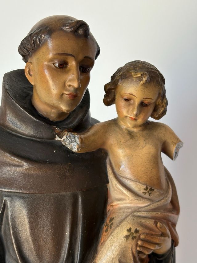 Escultura San Antonio Niño Jesús 48 cm