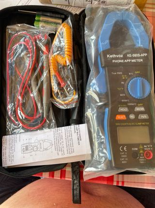 Multímetro Pinza Amperimétrica Kethvoz KE-580S-APP