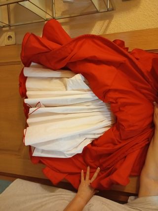 Vestido gitana niña rojo