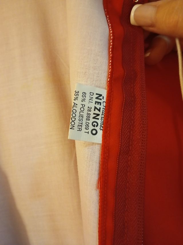 Vestido gitana niña rojo