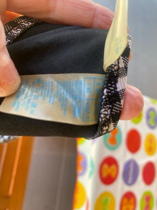 Bikini superior blanco y negro efecto push-up. 95E