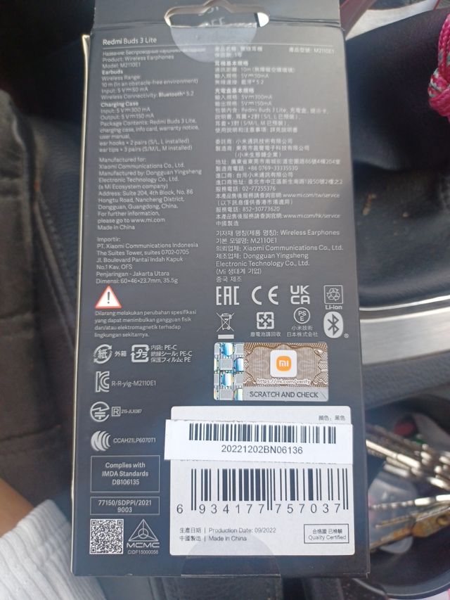 Xiaomi Redmi Buds 3 Lite - Auriculares