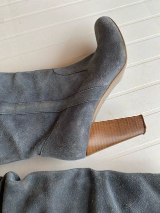 Botas ante azul gris mujer