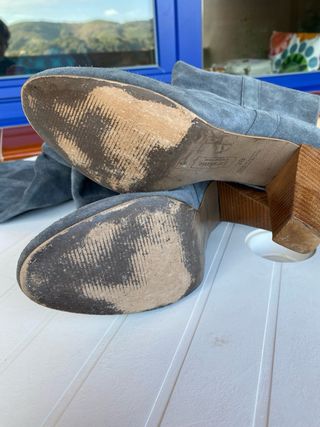 Botas ante azul gris mujer