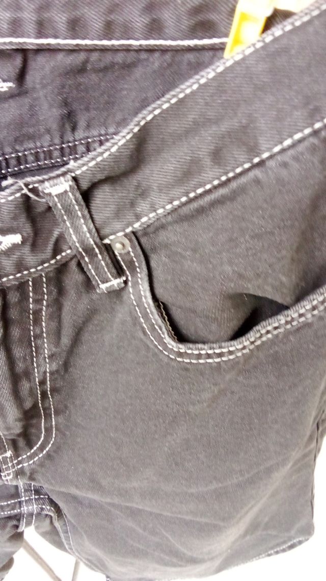 Calções Tiffosi pretos c/ pespontos brancos