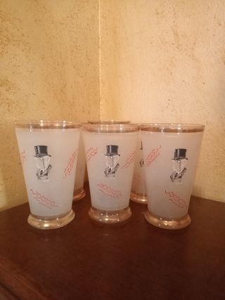 6 Bicchieri Vintage Satinati