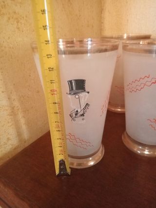 6 Bicchieri Vintage Satinati