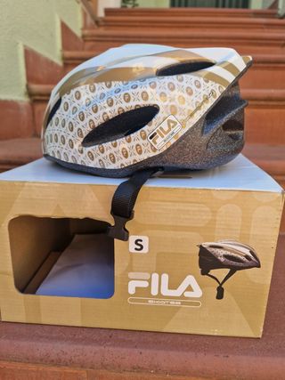 Casco Fila S bianco-oro