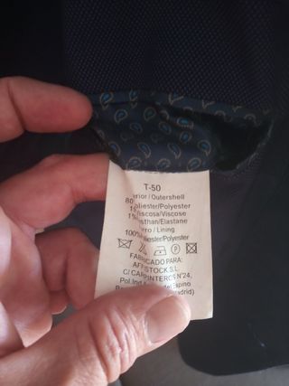 Americana Charles Dastier azul talla 50