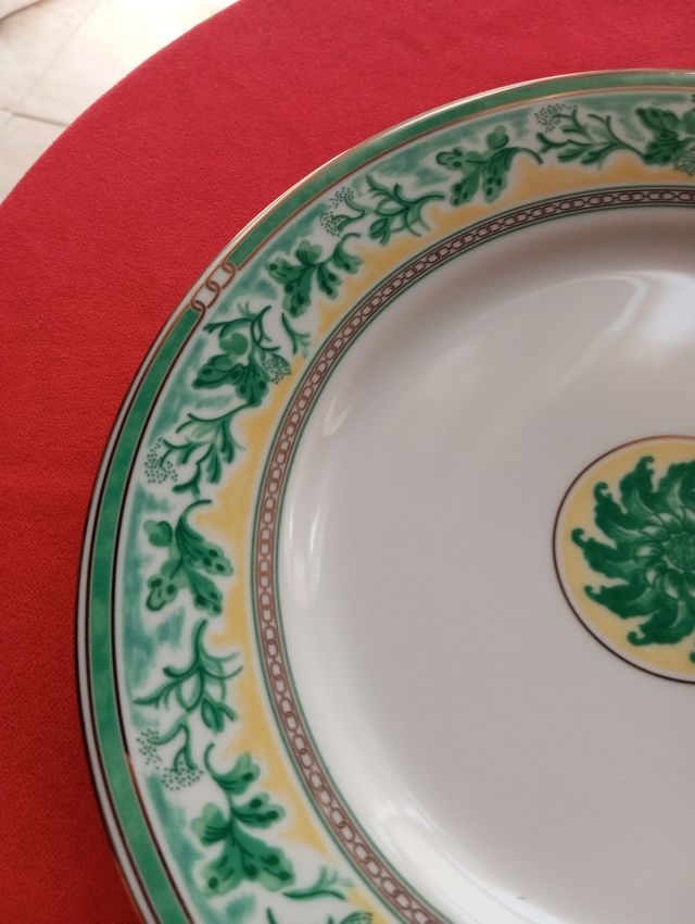 Plato Christofle - Decoración floral