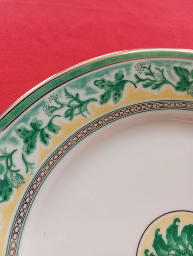 Plato Christofle - Decoración floral