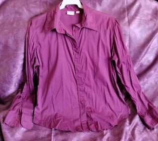 BLUSA MANGO MORADA XL