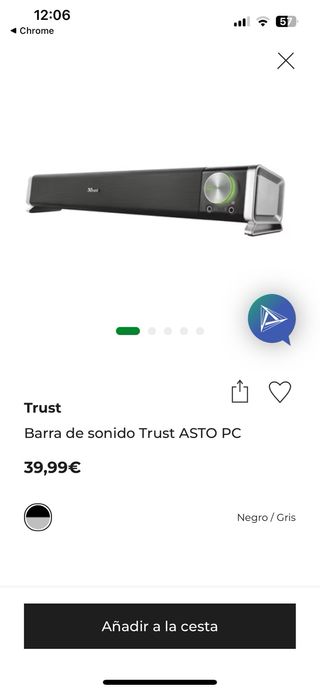 Barra sonido Trust ASTO PC
