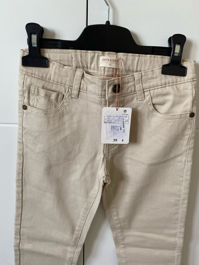 Pantalones niño beige 6 años Neck & Neck