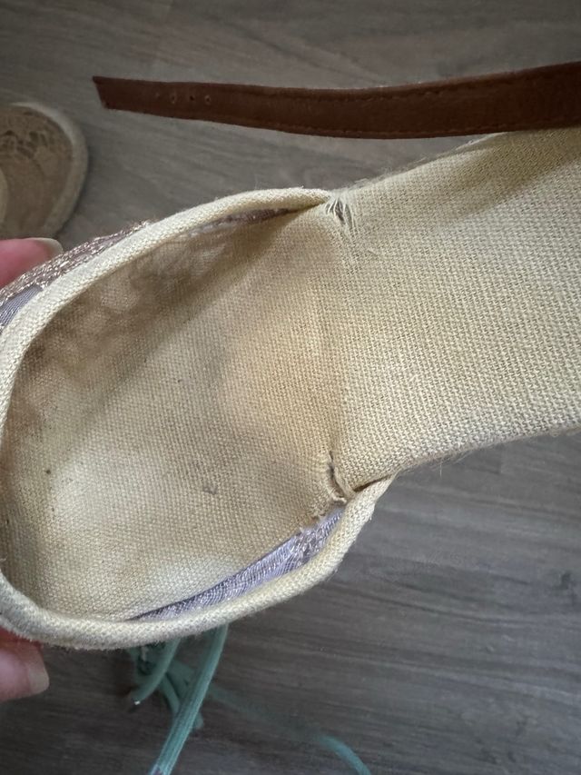 Cuñas esparto beige-marrón