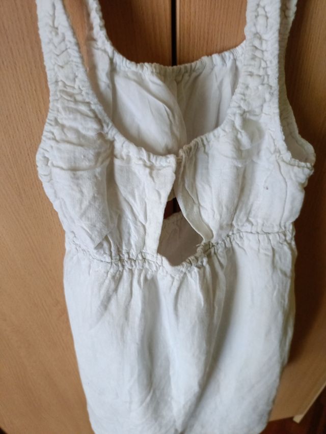 Vestido niña talla 6 - Blanco