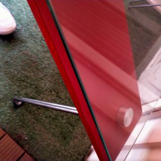 Mesa cristal roja - Moderna