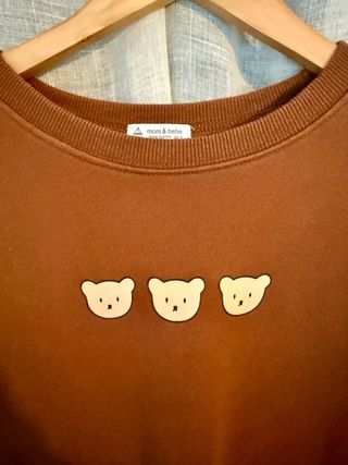 Sudadera marrón mom&bebe
