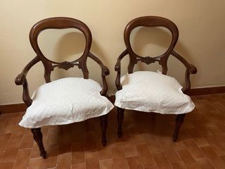 2 Sillas Isabelinas Madera