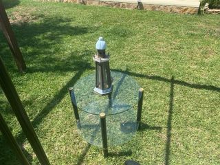 Conjunto jardín clásico: 2 sillas + mesa +Pedestal