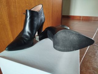 Botines negros tacón mujer