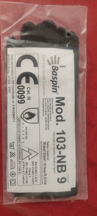 Guantes BASPIN 103-NB Talla 9