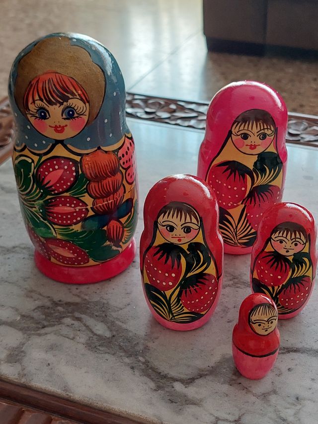Matriuskas 5 muñecas madera pintadas