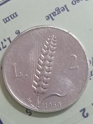 Monete Italia 1950: 1, 2, 5, 10 Lire