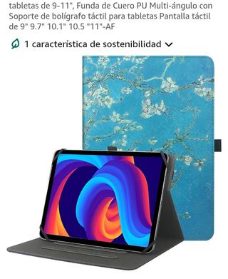 ( NUEVO ) FUNDA TABLET FLORES DE JAPON