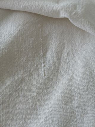 Sábana lino vintage blanco n1