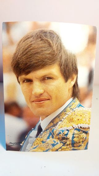 Postal del Cartel Taurino Espartaco Zaragoza 1989