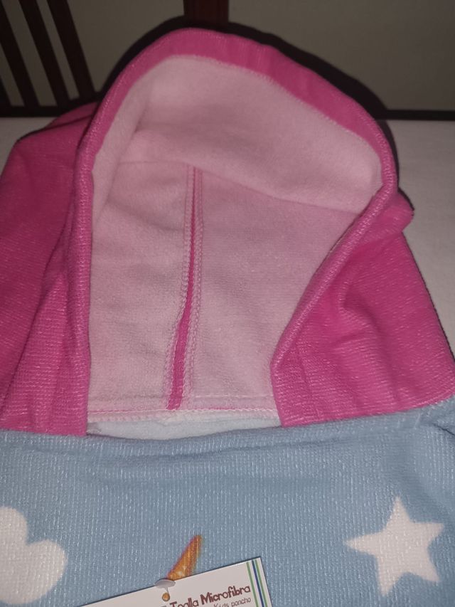 Albornoz Poncho piscina ducha. Unicornio Niña