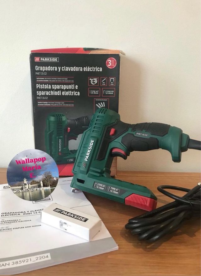Grampeador e pregoadeira elétrica parkside
