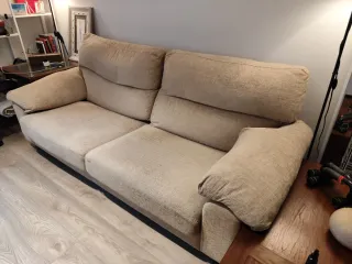 Sofá 2 plazas beige