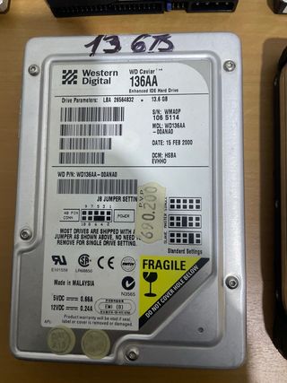 Discos duros IDE/PATA antiguos VARIAS MARCAS