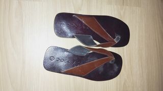 Sandalias Piel Hombre - Marrón