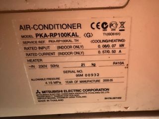 Aire acondicionado Mitsubishi electric 10kw