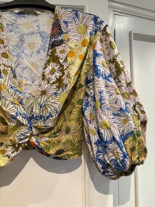 Blusa Zara multicolor talla S