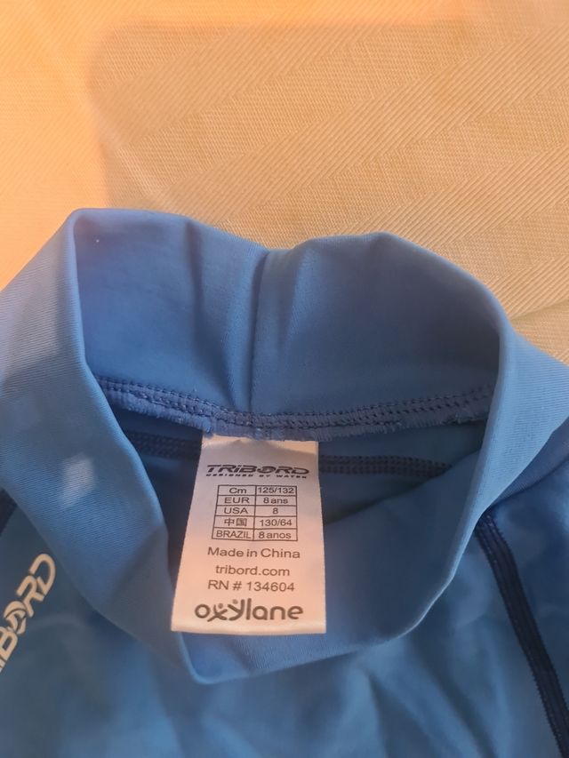 Camiseta Tribord niño playa talla 6/8 años