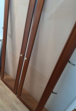 Puertas armario cristal - 2 unidades